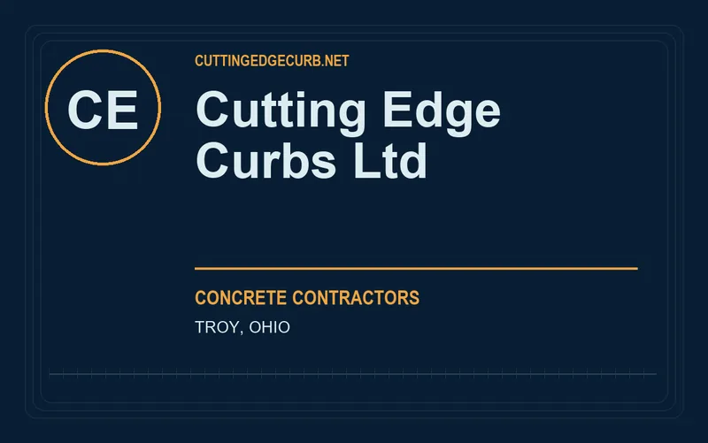 Cutting Edge Curbs Ltd in Troy, Ohio