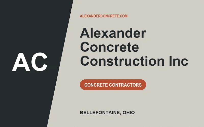 Alexander Concrete Construction Inc in Bellefontaine, Ohio