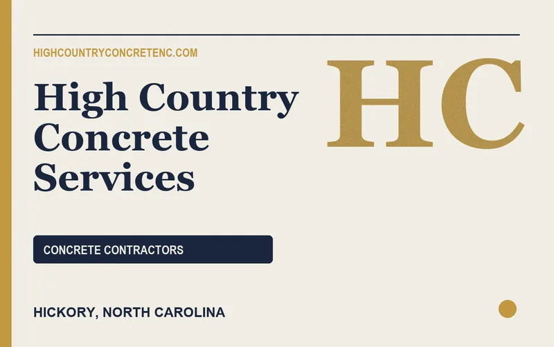 High Country Concrete Services in Hickory, North Carolina