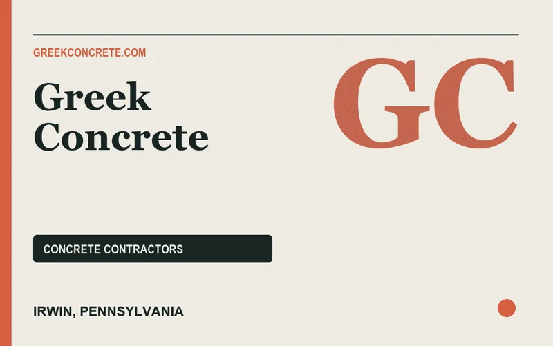 Greek Concrete in Irwin, Pennsylvania