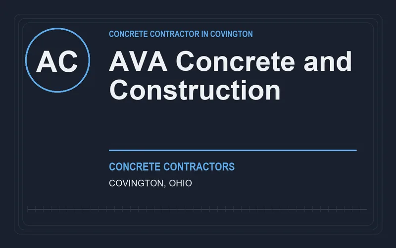 AVA Concrete and Construction in Covington, Ohio