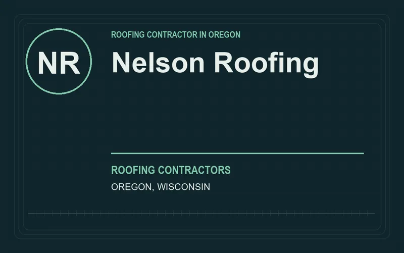 Nelson Roofing in Oregon, Wisconsin