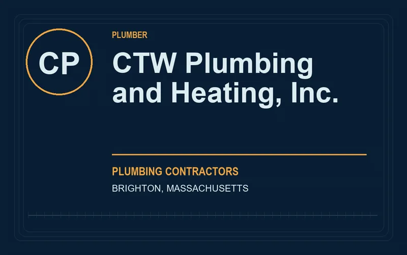 CTW Plumbing and Heating, Inc. in Brighton, Massachusetts