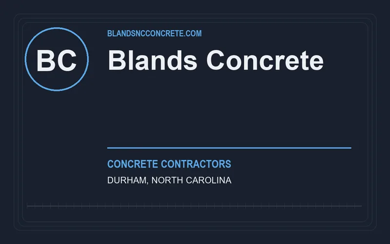 Blands Concrete in Durham, North Carolina