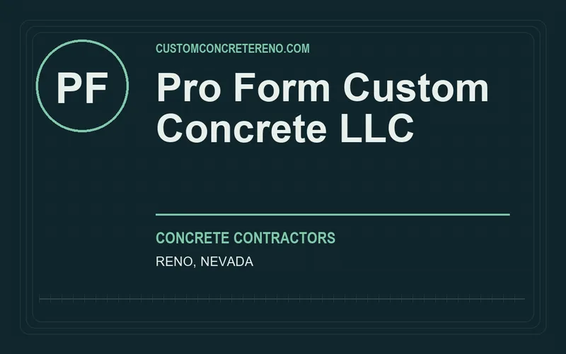 Pro Form Custom Concrete LLC in Reno, Nevada