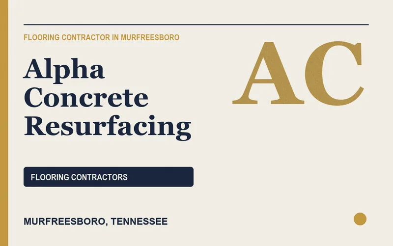 Alpha Concrete Resurfacing in Murfreesboro, Tennessee