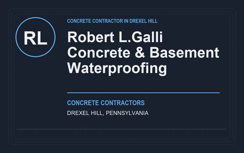 Robert L.Galli Concrete & Basement Waterproofing in Drexel Hill, Pennsylvania