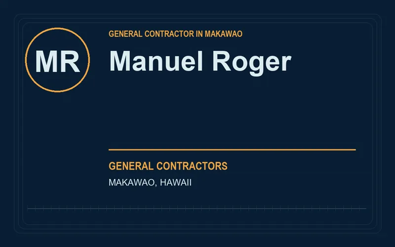 Manuel Roger in Makawao, Hawaii