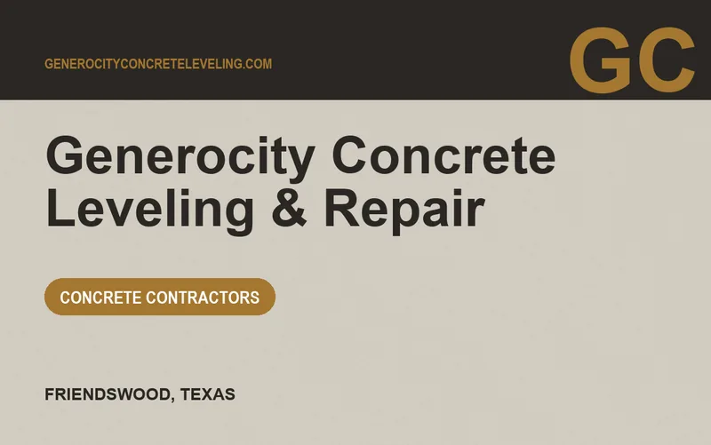 Generocity Concrete Leveling & Repair in Friendswood, Texas