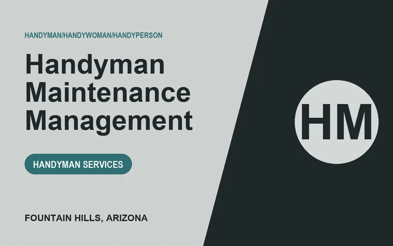 Handyman Maintenance Management in Fountain Hills, Arizona