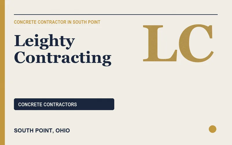 Leighty Contracting in South Point, Ohio