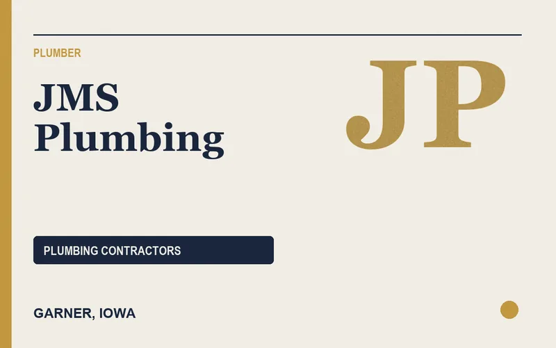 JMS Plumbing in Garner, Iowa