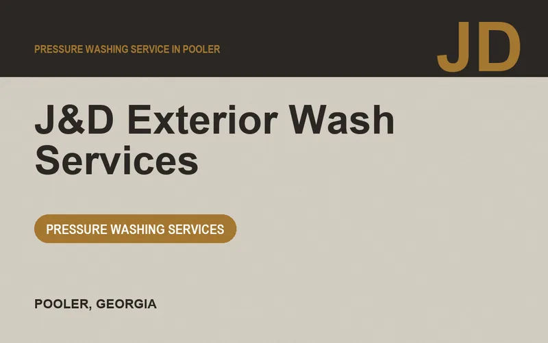 J&D Exterior Wash Services in Pooler, Georgia