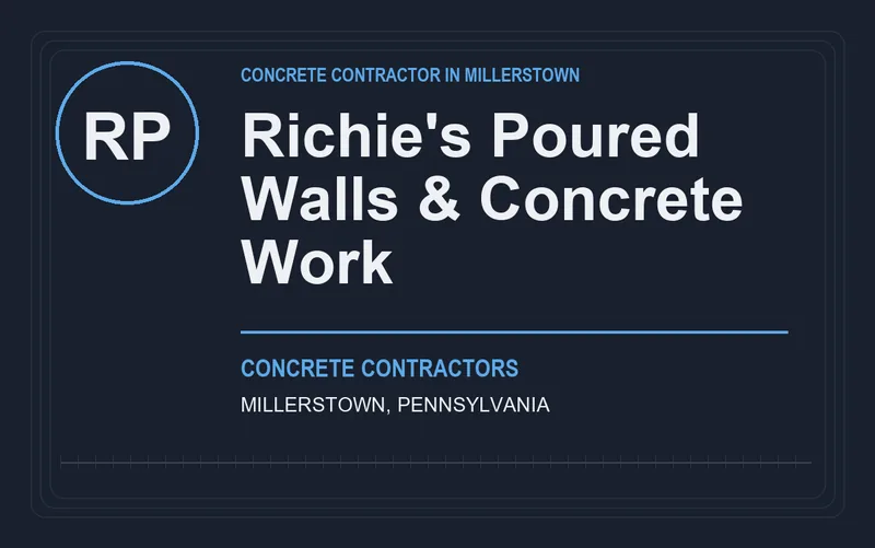 Richie's Poured Walls & Concrete Work in Millerstown, Pennsylvania