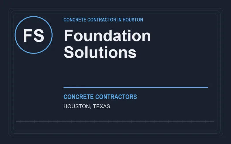 Foundation Solutions in Houston, Texas