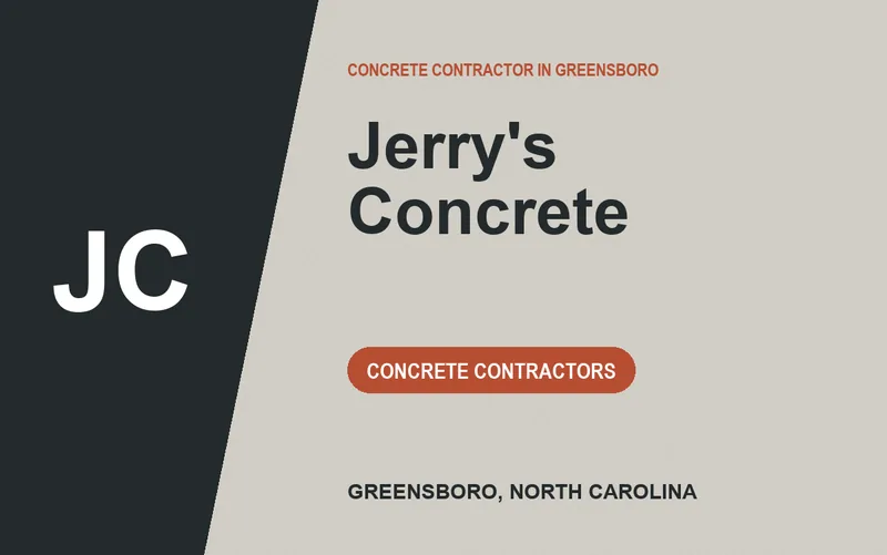 Jerry's Concrete in Greensboro, North Carolina