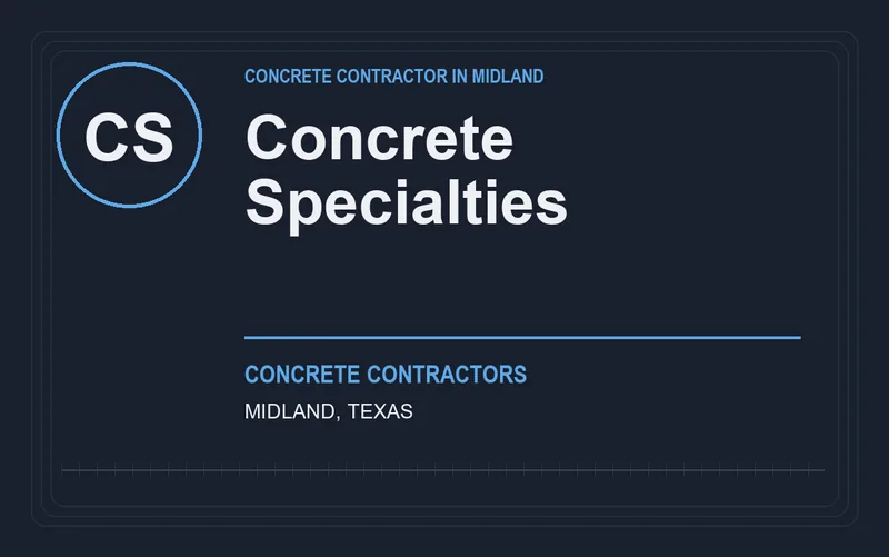 Concrete Specialties in Midland, Texas