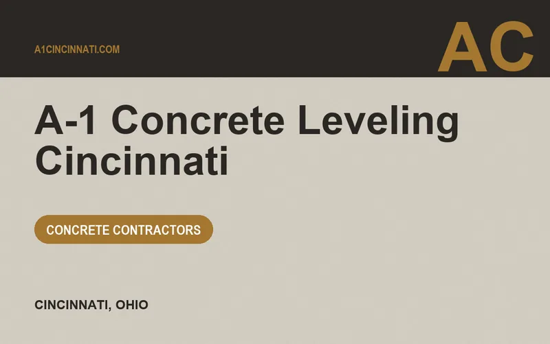 A-1 Concrete Leveling Cincinnati in Cincinnati, Ohio