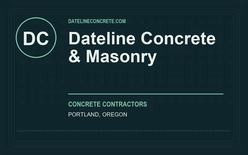 Dateline Concrete & Masonry in Portland, Oregon