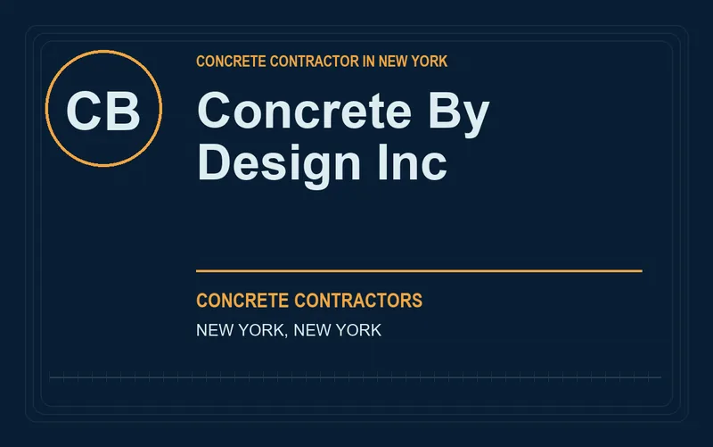 Concrete By Design Inc in New York, New York