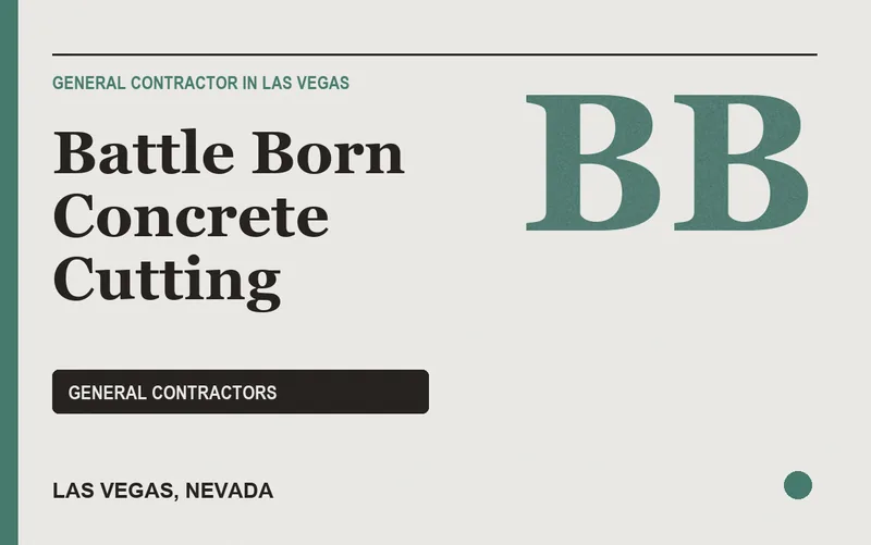 Battle Born Concrete Cutting in Las Vegas, Nevada