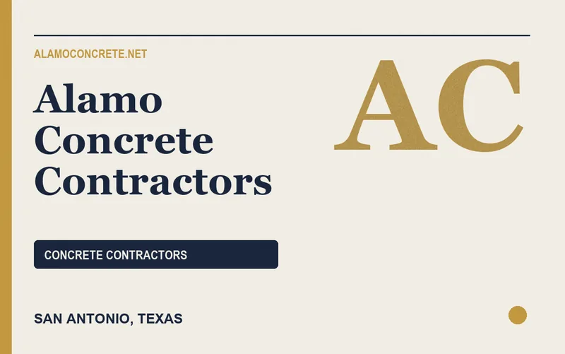 Alamo Concrete Contractors in San Antonio, Texas