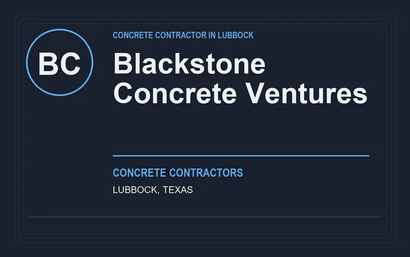 Blackstone Concrete Ventures in Lubbock, Texas