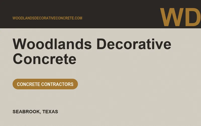Woodlands Decorative Concrete in Seabrook, Texas