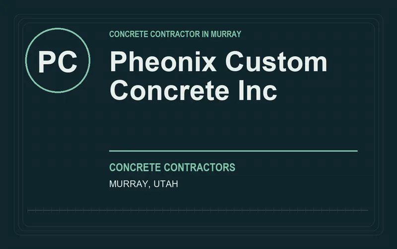 Pheonix Custom Concrete Inc in Murray, Utah