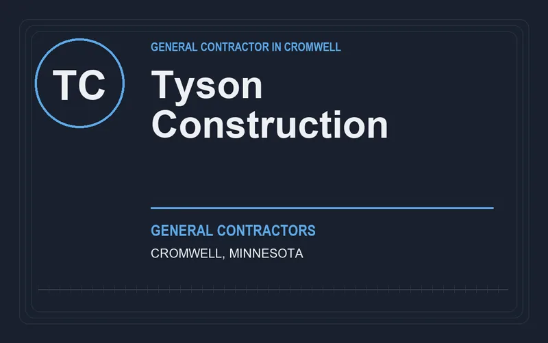 Tyson Construction in Cromwell, Minnesota