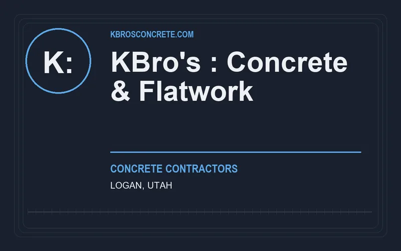 KBro's : Concrete & Flatwork in Logan, Utah