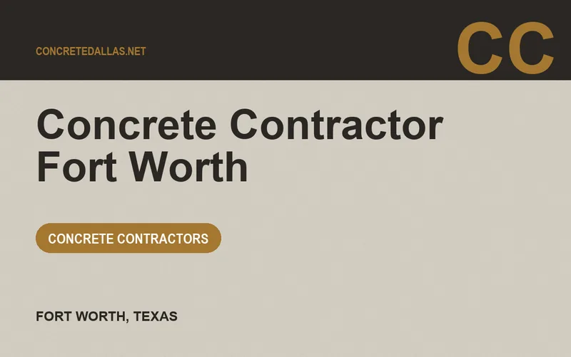 Concrete Contractor Fort Worth in Fort Worth, Texas