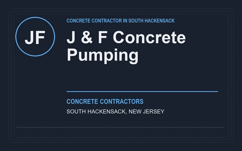 J & F Concrete Pumping in South Hackensack, New Jersey