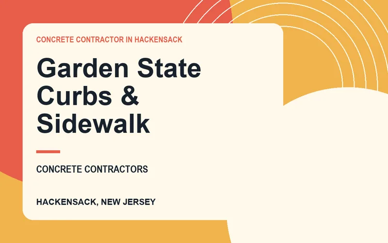 Garden State Curbs & Sidewalk in Hackensack, New Jersey