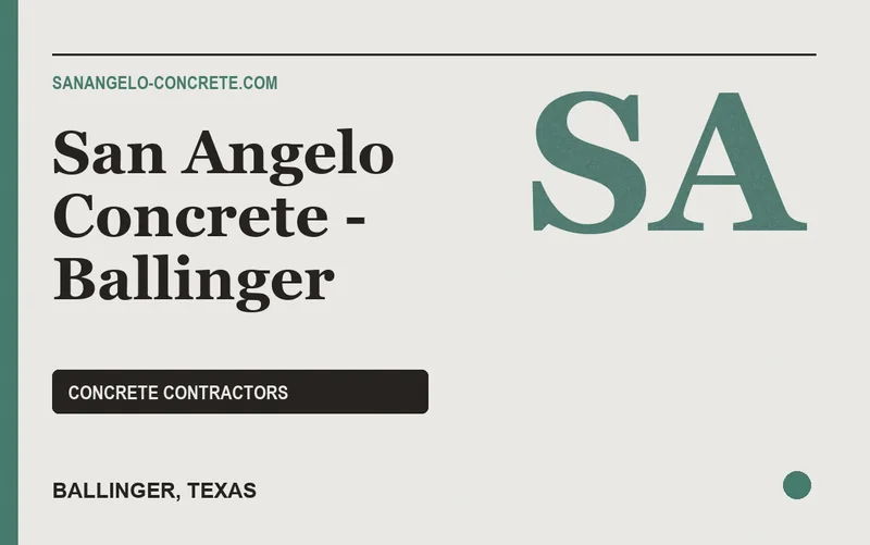 San Angelo Concrete - Ballinger in Ballinger, Texas