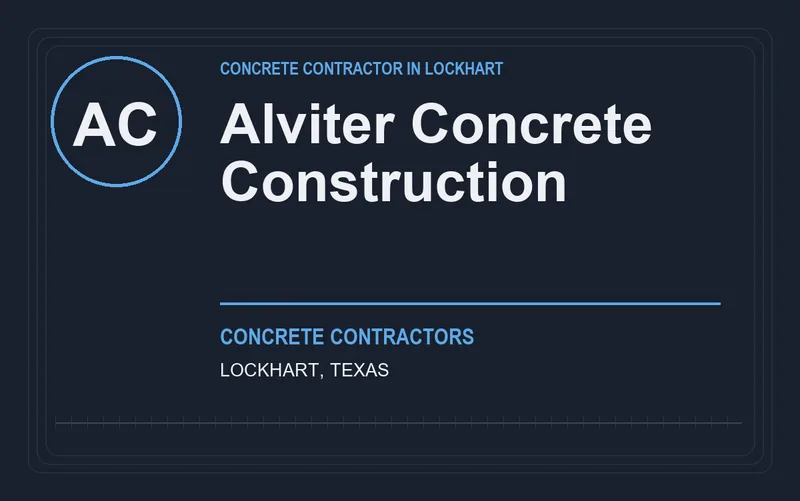 Alviter Concrete Construction in Lockhart, Texas