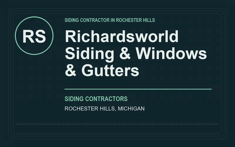 Richardsworld Siding & Windows & Gutters in Rochester Hills, Michigan