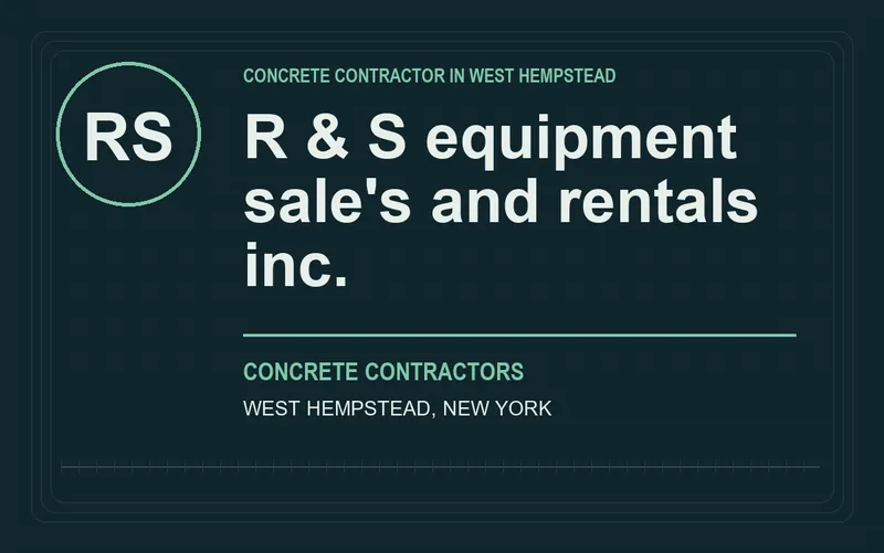 R & S equipment sale's and rentals inc. in West Hempstead, New York