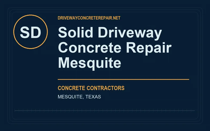 Solid Driveway Concrete Repair Mesquite in Mesquite, Texas