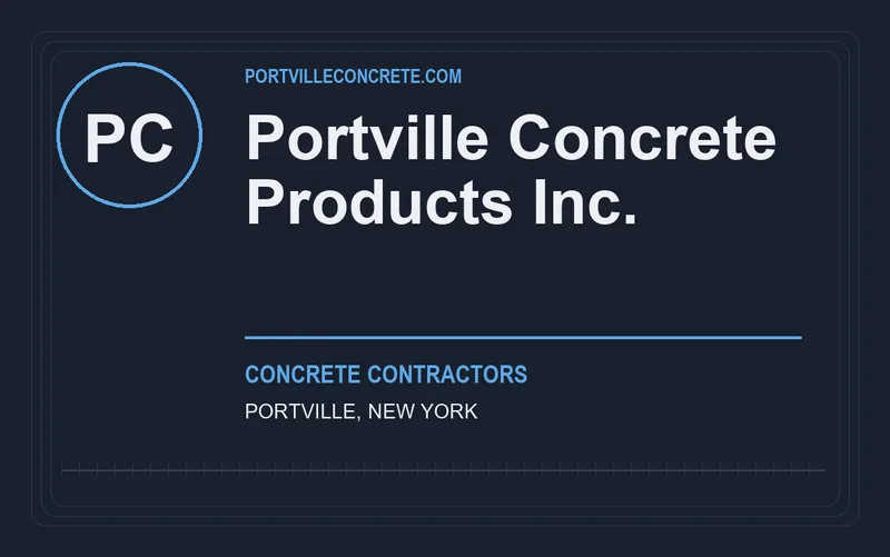 Portville Concrete Products Inc. in Portville, New York