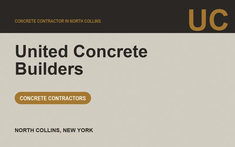 United Concrete Builders in North Collins, New York