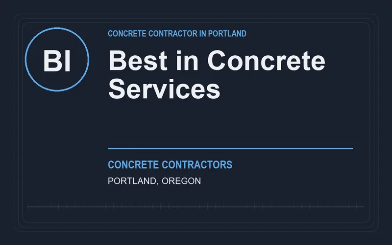 Best in Concrete Services in Portland, Oregon