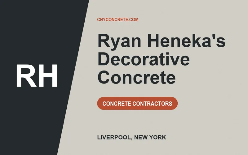 Ryan Heneka's Decorative Concrete in Liverpool, New York