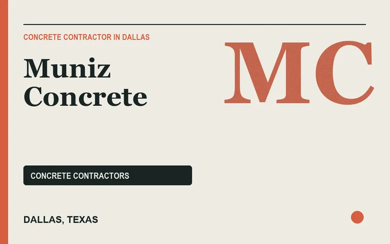 Muniz Concrete in Dallas, Texas