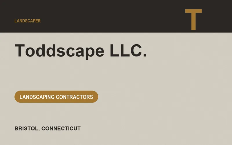 Toddscape LLC. in Bristol, Connecticut