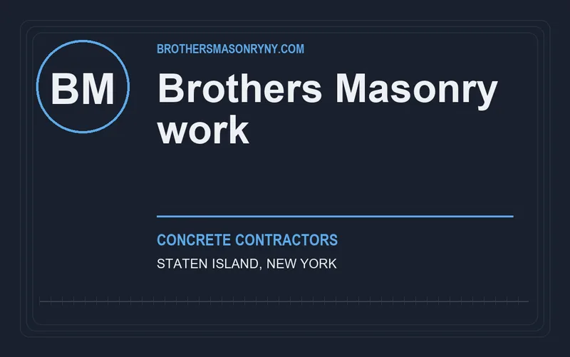 Brothers Masonry work in Staten Island, New York