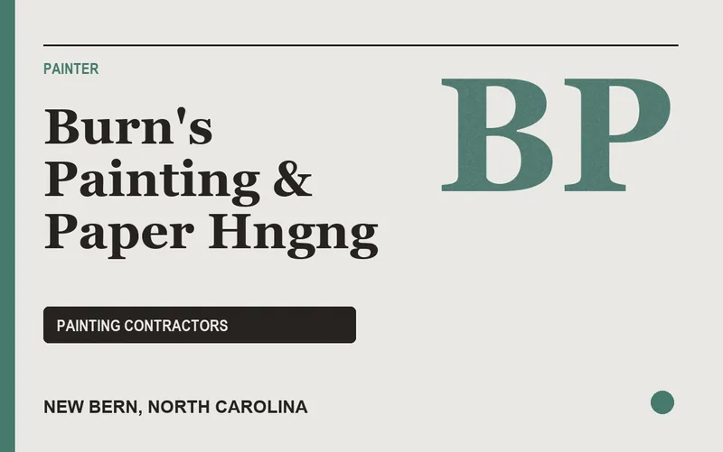 Burn's Painting & Paper Hngng in New Bern, North Carolina