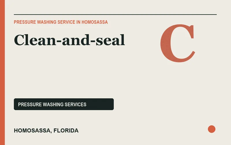 Clean-and-seal in Homosassa, Florida