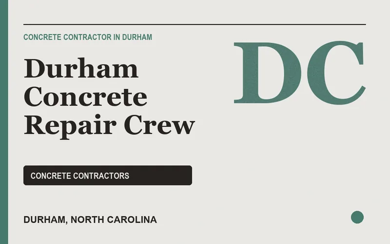 Durham Concrete Repair Crew in Durham, North Carolina