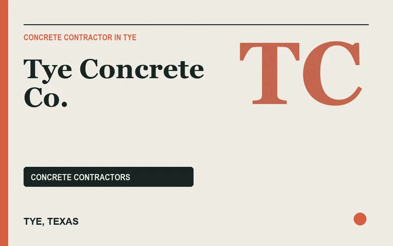 Tye Concrete Co. in Tye, Texas